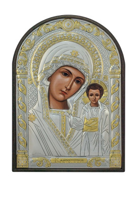 Икона Казанская. Agio Silver 