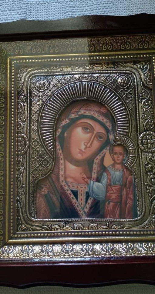Ікона Богородиці. Срібло,мідь. Грузія