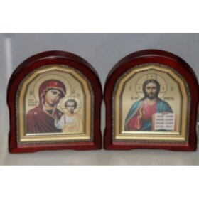  Иконы Спаситель и Божия Матерь. Пара