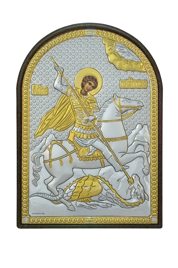 Срібна ікона великомученик Георгій