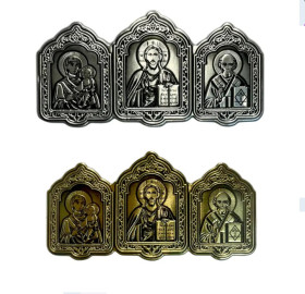 Икона тройник в авто. Наклейка