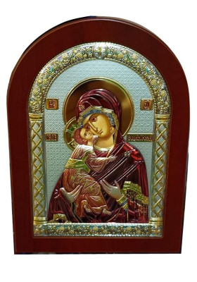 Владимирская икона. Серебро\цвет